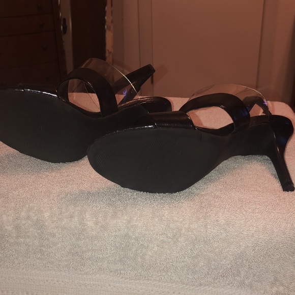 Simply Vera Slingback Heels Black 8 - Picture 6 of 7